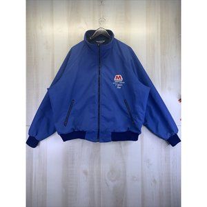 Vintage 1980-90s Sportsmaster  Polar Fleece Marathon Gasoline Co Mens Jacket 3XL